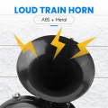 OYPFXMI 2X 12V 24V Electric Snail Air Horn 120DB Loud Sound for Truck Van. 