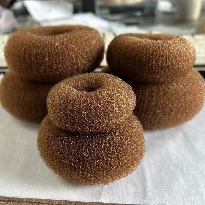 2 Colors Fashion Elegant Hair Bun Donut Foam Sponge Easy Big Ring Hair Styling Tools Hairstyle Hair Accessories For Girls Women