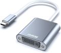 USB Type C(Thunderbolt 3) to DVI Adapter, Benfei USB 3.1 (USB-C) to DVI-D Adapter Male to Female Converter Compatible. 