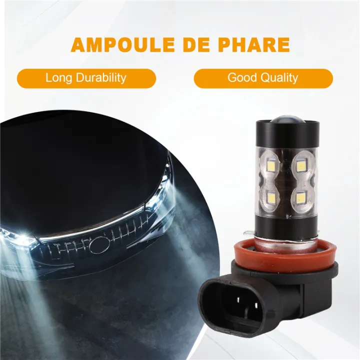 2-Pack%20High%20Power%2050W%20Super%20Bright%20H11/H8%2010-SMD%20Led%20Lights%20Bulb%20-%20Image%202