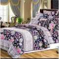 King Size Blue Floral Bedsheet With 2 Pillowcover and 1 Blanket cover. 