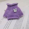 Funny Fashionable Doll Sweater Clothes for 14cm Wallace Gromit Dog Cute Rib Knitting Labubu Plush Toys Clothing All-match Child Birthday Gift Toy Children. 