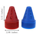 10 Pcs Soccer Training Sign Dish Pressure Resistant Cones Marker Discs. 