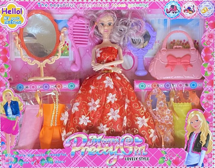 Barbie%20Doll%20With%20Clothes%20And%20Makeup%20Sets%20-%20Image%202