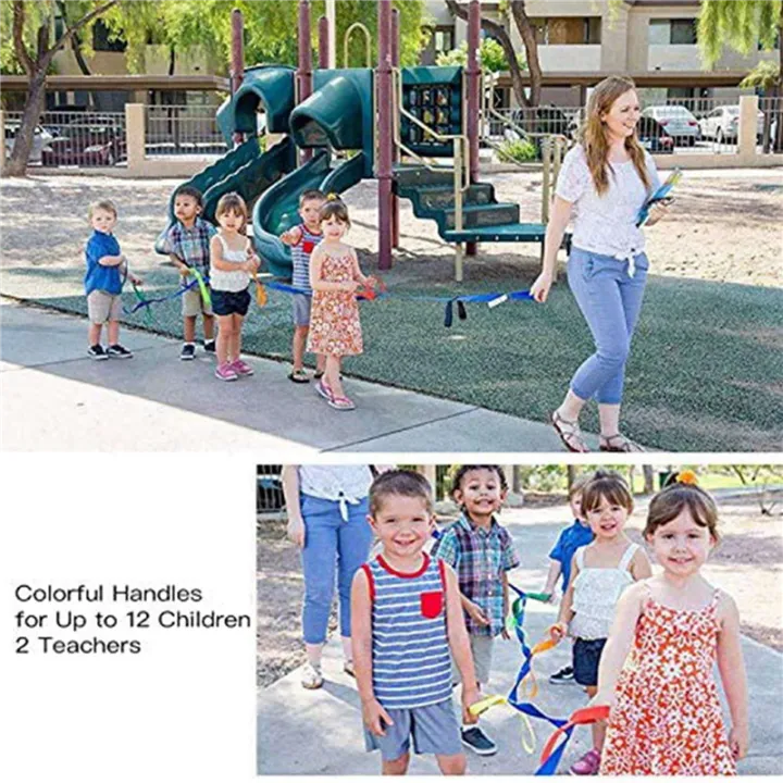 Cluellp-5X%20Children's%20Walking%20Ropes%20for%20Preschool%20Daycare%20School%20Kids%20Outdoor%20Colorful%20Handles%20for%20Up%20to%2012%20Children%202%20Teachers%20-%20Image%204
