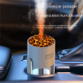 Cluellp-2X Portable Home Desktop Humidifier Mini Air Purifier Simulation of the Flame Seven Color Atmosphere Light Humidifier A. 