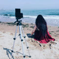 WT3110A Portable Tripod with 3-Way Head | Lightweight Aluminum Tripod Stand for DSLR Cameras | Travel-Friendly Mini Tripod with Rocker Arm. 