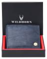 WILDHORN Nepal Men Blue 100% Genuine Leather Wallet (WH2052). 