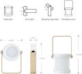 Rechargeable LED Camping Lantern Flashlight,Portable Retractable Folding Lamp Camping Accessories,Use for Hiking, Emergency Light, Camping,Tent Garden Patio. 
