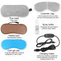 Lavender Heated Eye Mask for Sleeping USB Heated Eye Mask Warm Steam Dry Eye Mask Electric Temperature Heating Hot Eye Mask. 