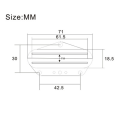 JINMY 2X Guitar Pickup 4 Wire for Electric Guitar Dual Hot Rail Single Coil Humbucker Guitar Parts. 