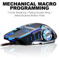 T-WOLF V6 Wired Gaming Mouse | USB Optical RGB LED | Adjustable DPI | Ergonomic Design. 