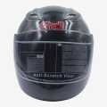 Shell Black Glossy Finish Single Visor Half Helmet. 