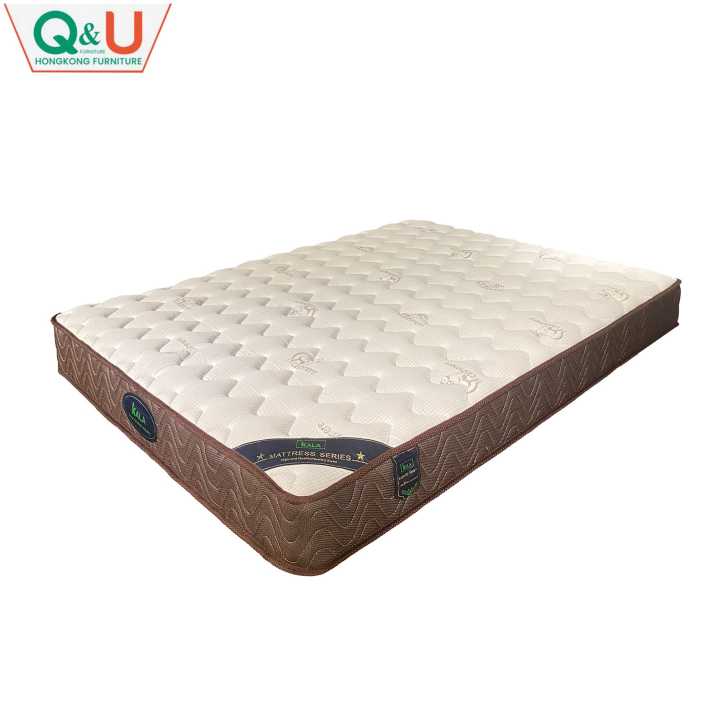 QuanU King Size Pocket Spring Medium Soft Mattress With 8 Layers {L= 78Inch * W= 71Inch * H= 22Cm} 20 Years Of Warranty On Spring Only - 666