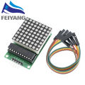 MAX7219 Dot Matrix Module Microcontroller Module Control Module Display Module 4 In One Display With 5P Line For Arduino. 