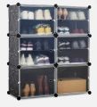 Shoe Rack, Large-Capacity Shoe Cabinet with Transparent Surface, Shoe Shelf. 