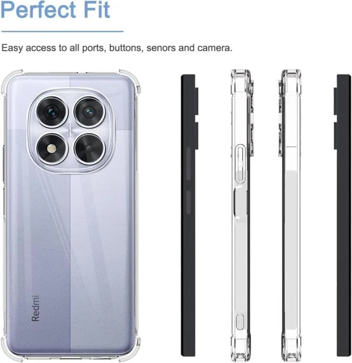 Bumper%20Case%20Clear%20Flexible%20Back%20Cover%20for%20Redmi%20Note%2014%20Pro%205G%20-%20Transparent%20-%20Image%202