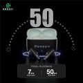 Green Leaf-161 True ENC Wireless Gaming Earbuds |50 Hours | Quad Mic | Dual EQ Modes | BT Version 5.3 | 45ms Low Latency| IPX5 Sweatproof | ASAP Charging 10Mins To 150Mins Playback | Fast Charging | 13mm Driver. 