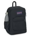 Jansport Cross Town Plus- Black Backpack for Unisex. 