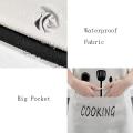 Waterproof And Oil Proof PVC Aprons With Front Pouch Pocket | Cute Printed PVC Apron With Front Pocket For Kitchen. 