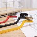 3pcs Stove Cleaning Brush Set, Perfect Kitchen Tool For Oil Fume Machine And Stove Top Cleaning With Brass, Nylon, Stainless Steel Wire Bristles. 