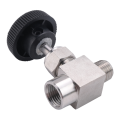 Needle Valve Adjustable 1/4 inch Male to Female Thread Stainless Steel 304 Flow Control Shut Off Crane Needle Valve. 