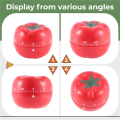 1-60min 360 Degree Fashion Cute Indoor Kitchen Practical Tomato Mechanical Countdown. 