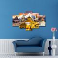 5 Panel Manipulated Heritage on Matte Canvas Cotton Print | HQ | S | Tightly Wrapped In Wooden Frame | Not stickers or No Forex Board. 