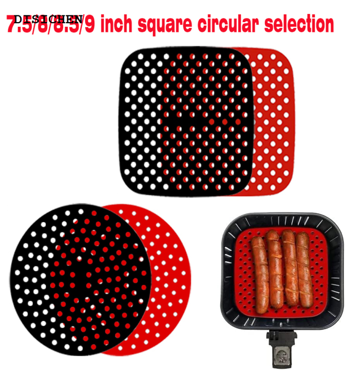 DISICHEN%20Affordable%20Air%20Fryer%20Silicone%20Mat%20Kitchen%20Accessories%20Non-stick%20Baking%20Mat%20Pastry%20Tools%20Accessories%20Bakeware%20Oil%20Mats%20Cake%20Grilled%20Saucer%20-%20Image%202