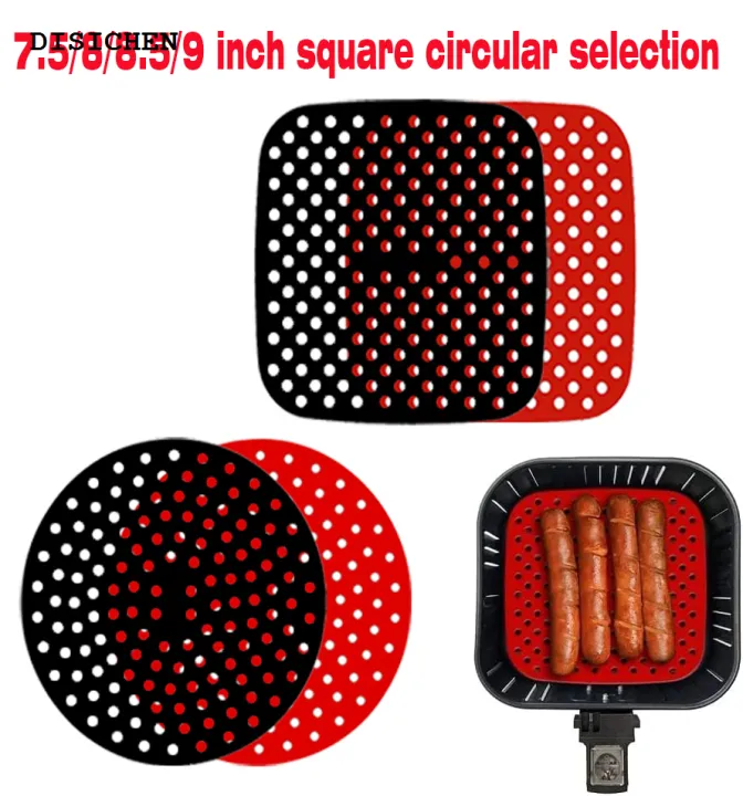 DISICHEN%20Affordable%20Air%20Fryer%20Silicone%20Mat%20Kitchen%20Accessories%20Non-stick%20Baking%20Mat%20Pastry%20Tools%20Accessories%20Bakeware%20Oil%20Mats%20Cake%20Grilled%20Saucer%20-%20Image%202