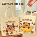 New Non-woven Capybara Tote Bag Reuse Shopping HandBag Cartoon Capybara Birthday Gift Bag Portable Capybara Print Canvas Bag. 