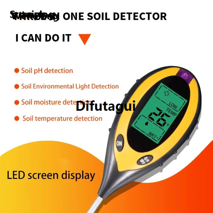 Difutagui%20Wenefang%20Sutuiying%20Soil%20PH%20and%20Humidity%20Tester%20Nutrient%20Water%20Tester%20High%20Precision%20Fifty%20percent%20discount%20Sales%20promotion%20Bargain%20price%20Household%20Gardening%20Flower%20Grass%20Fertility%20Meter%201PC%20-%20Image%202