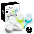 4 pcs Durable Plastic Food Bag Clips Pour Spout Leakproof Design Snack Bag Sealer Reusable Airtight Seal Sealing Pour Food Clip Kitchen Use. 