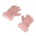 1 pair Warm Full Finger Electric Heating Gloves Touch Large Heating Area USB Heated Gloves Pink Adjustable Heat Cycling Heated Gloves for Skiing,Biking,Riding. 