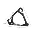 3-Hook Carabiner Triangle Hanging Buckle Tent Torch Hanger Keychains Multifunctional Stainless Camping Backpack Hanging Hook Hang. 