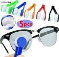 DISICHEN Profesional 5pcs Portable Mini Multifunctional Glasses Cleaning Rub Eyeglass Sunglasses Spectacles Microfiber Cleaner Brushes Wiping Tools. 