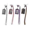 4 Sets Rhinestone Lanyard ID Card Holder Badge Reel Card Holder. 