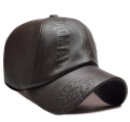 Cap Leather New Fashion Outdoor & Sports Adjustable Vintage Snapback Men's Leather Casual Hat. 