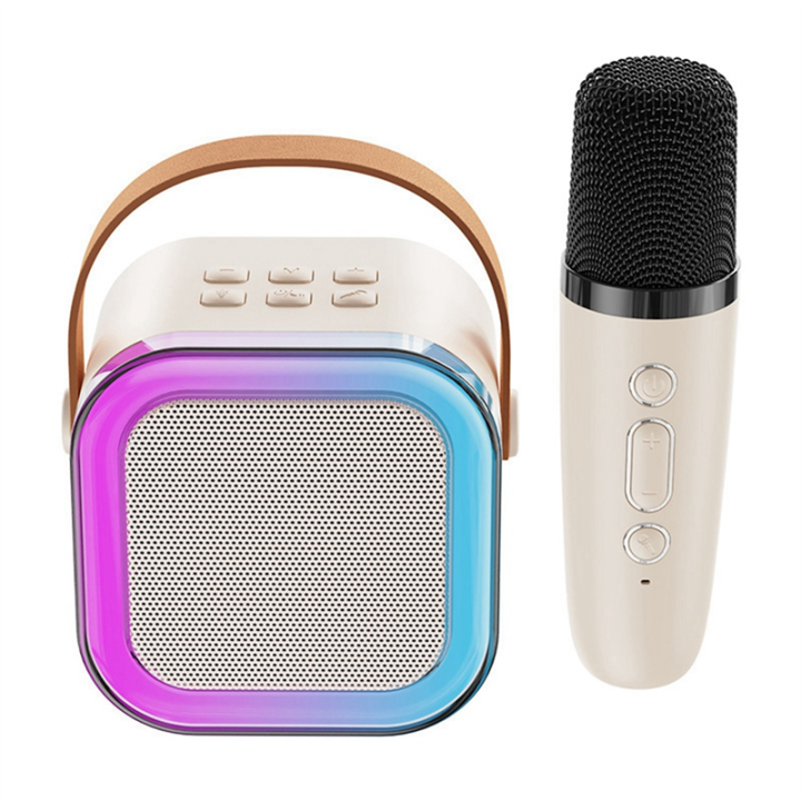 Portable%20K12%20Bluetooth%20Small%20Home%20KTV%20Microphone%20Speaker%20Pink%20-%20Image%202