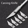 Stainless Steel Precision Pen Knife Set Hobby Knife Razor Tool with 5 Spare Blades - Precision Knife |. 
