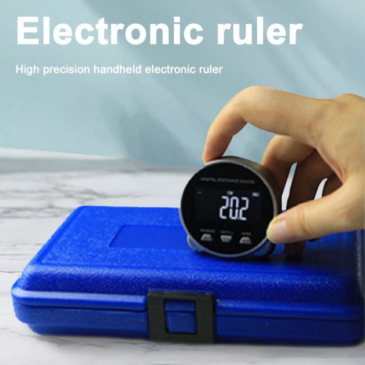 Electronic Tape Measure Distance Gauge Rechargeable Electronic Distance Meter High Accuracy for Cylindrical Diameter Measurement