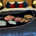 Blue One Ply Korean Double Bed Solaron Mink Blanket. 