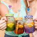 5 Pack Bling Hearts Covers Caps Stanely Cup Accessories Reusable Shining Love Silicone Straw Topper for 40 Oz Tumbler. 