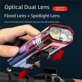 New Rechargeable LED Bike Light Waterproof Easy To Install Bicycle Light Bike Headlight Outdoor. 