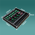 -LQ04 High Quality Sound Card Mixer Recording Interface with Dj Studio Mixer Audio US Plug Metal 1 PCS. 