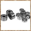 Kqueebee 10Pcs Miniature Rubber Sealed Metal Shielded Metric Radial Ball Bearing, MR126 ZZ 6 x 12 x 4MM & 10Pcs 692 ZZ 2X6X3MM. 