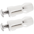 NAMUNY Toilet Seat Screws and Toilet Lid Screws Stainless Steel Top Fixing Hinges Screws, for Toilet Seat Replacement Parts. 