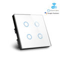 Tuya 4 Gang Smart WIFI Switch Compatible with Alexa Google Home. 