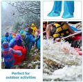 3 Pair Disposable Boot Covers Plastic Long Waterproof Shoes Cover Over The Knee Shoes Cover for Unisex. 