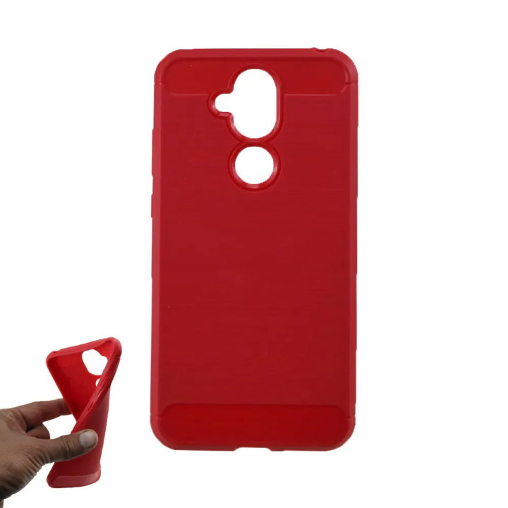 Carbon Fiber Case for Nokia 8.1 (Nokia X7) Back Protective Soft Cover
